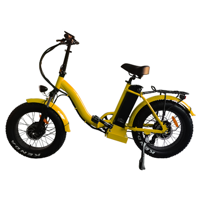एडल्ट स्मॉल व्हील इलेक्ट्रिक फोल्डिंग बाइक 500w 48v 25km / H इलेक्ट्रिक साइकिल फोल्डेबल