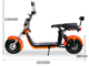 मिनी इलेक्ट्रिक मोपेड स्कूटर बाइक ई बाइक 72v 60km EEC COC Citycoco 1500w फैट टायर