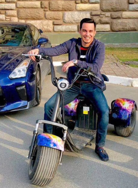 वयस्कों के लिए ऑफ रोड 3 व्हील इलेक्ट्रिक स्कूटर स्ट्रीट कानूनी 1000w 1500w 60v लिथियम बैटरी 40