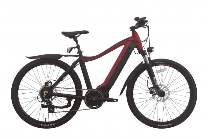 350W 500w महिलाओं की दोहरी निलंबन इलेक्ट्रिक माउंटेन बाइक कमेंकल ई साइकिल लाइटवेट 0