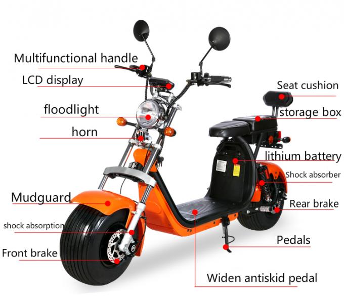 बिग हार्ले इलेक्ट्रिक स्कूटर 2000w 1000w 12ah 60v 1500w हार्ले कोको बाइक 7