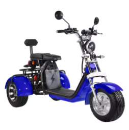 वयस्कों के लिए ऑफ रोड 3 व्हील इलेक्ट्रिक स्कूटर स्ट्रीट कानूनी 1000w 1500w 60v लिथियम बैटरी 7
