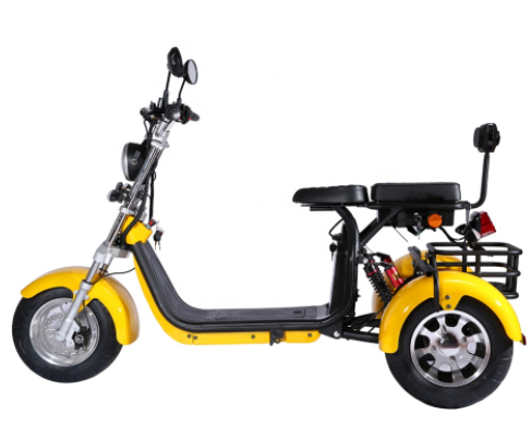 वयस्कों के लिए ऑफ रोड 3 व्हील इलेक्ट्रिक स्कूटर स्ट्रीट कानूनी 1000w 1500w 60v लिथियम बैटरी 0